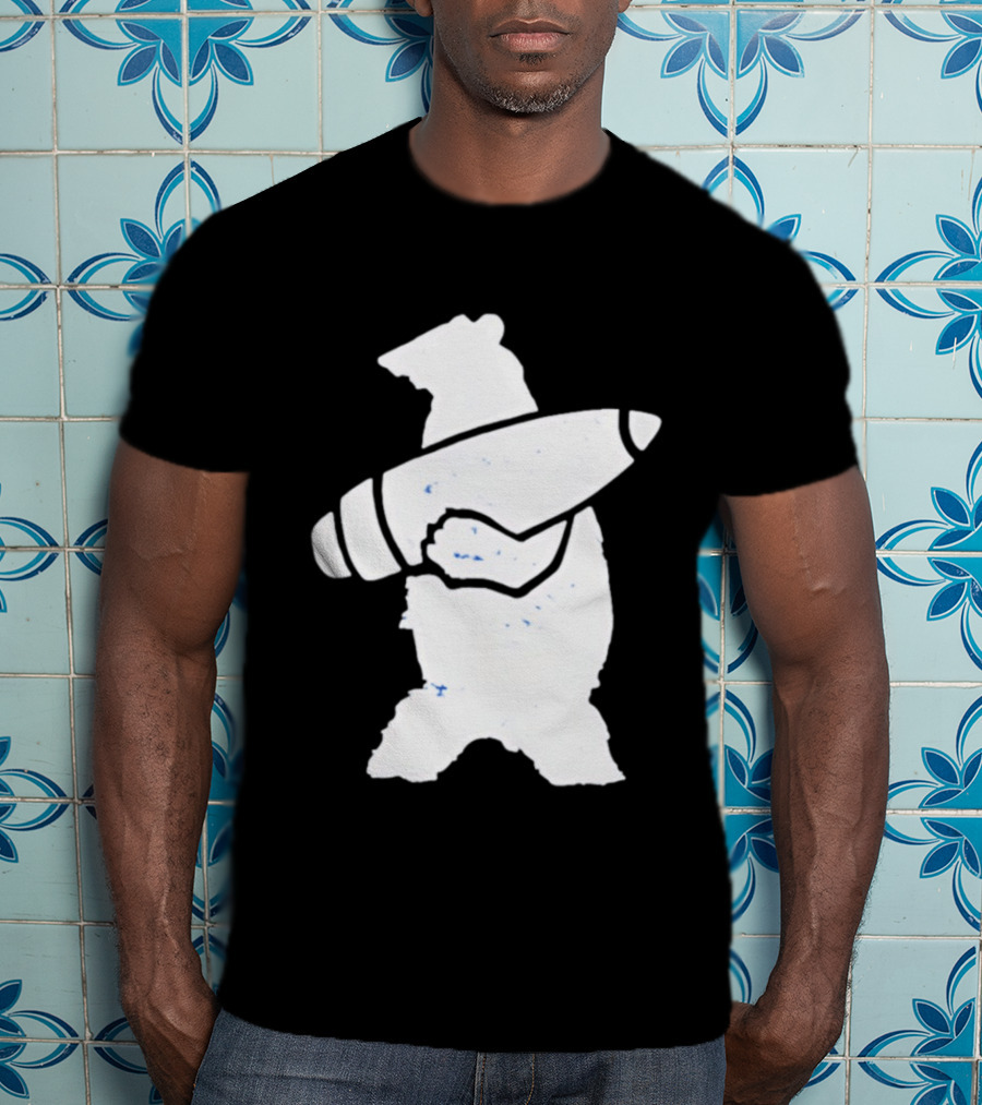 Bear Holding Artillery Shell Military Corporal T-Shirt