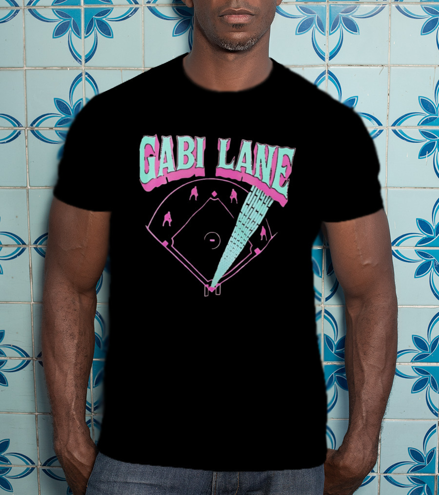 Gabi Lane Baseball Field Diamond Players T-Shirt