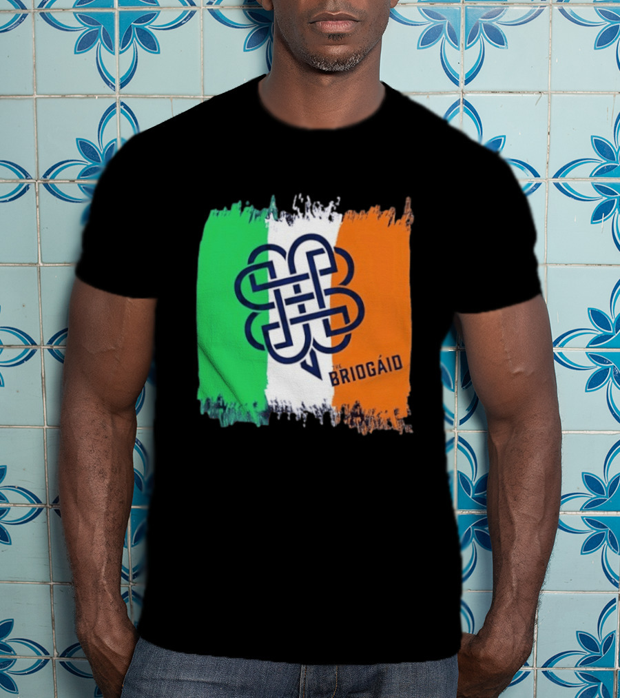 The Briogáid Celtic Knot Irish Flag T-Shirt