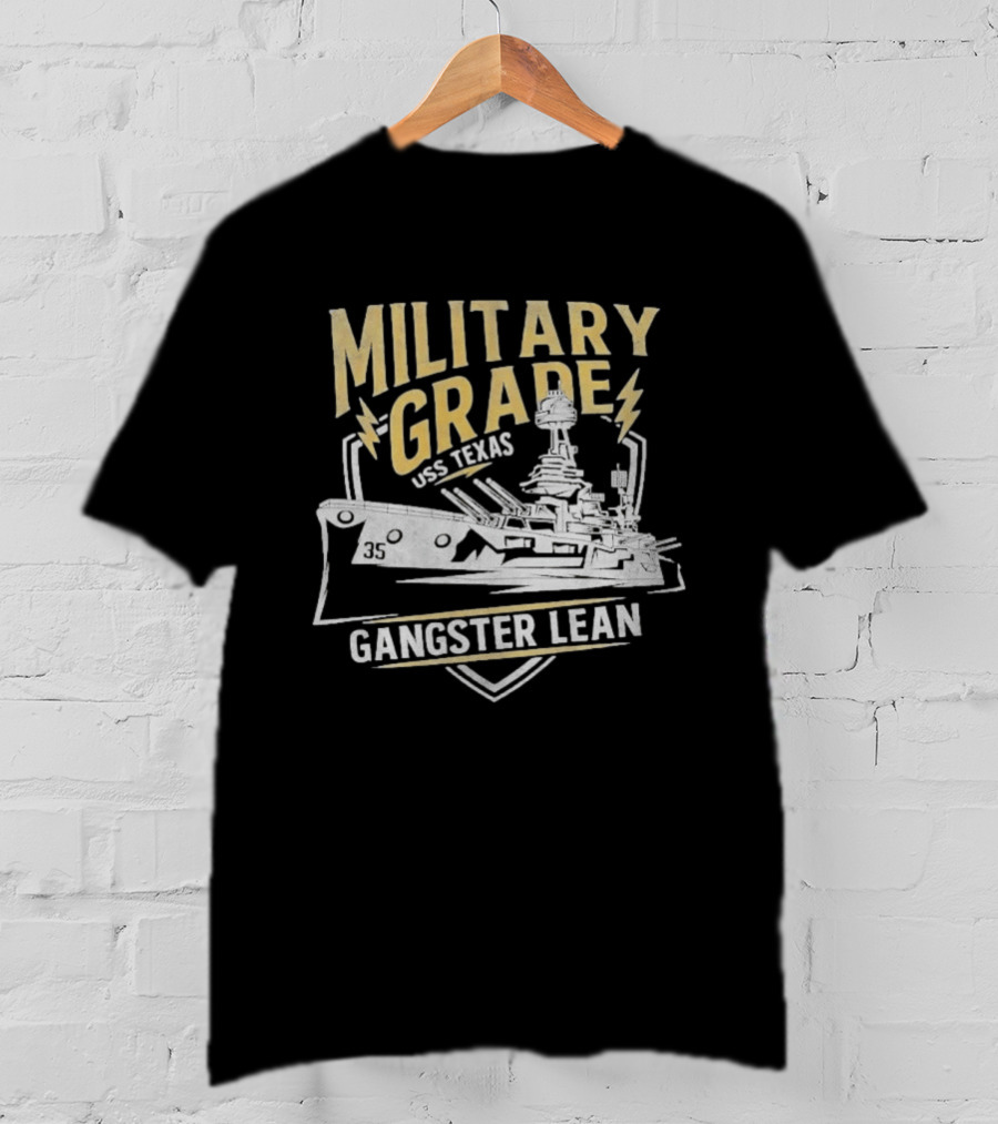 Military Grade USS Texas Gangster Lean T-Shirt