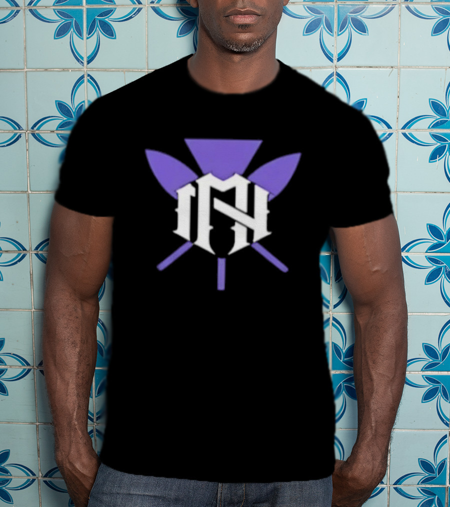 The Nightmarcher NH Purple And White Symbol With Spears T-Shirt