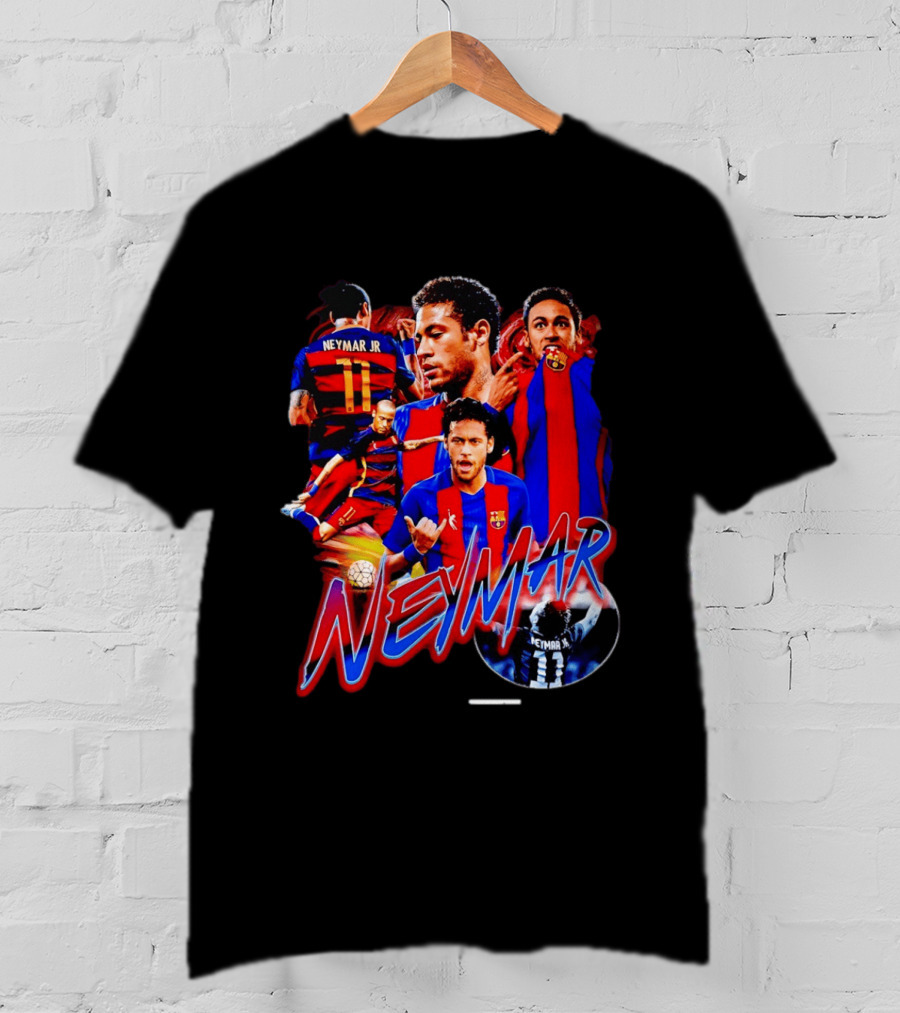 Neymar Jr Barcelona Iconic Football Legend T-Shirt