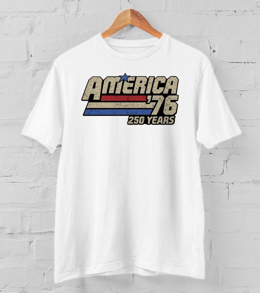 America '76 Vintage Patriotic 250 Years Celebration T-Shirt