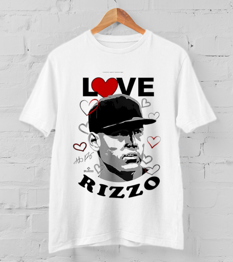 Love Heart Anthony Rizzo New York Yankees Baseball T-Shirt