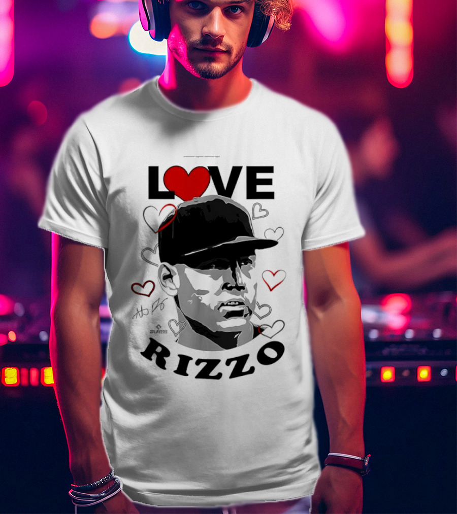 Love Heart Anthony Rizzo New York Yankees Baseball T-Shirt