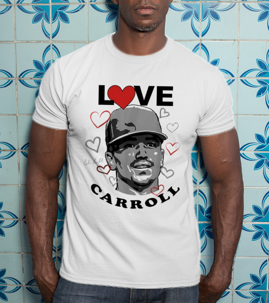 Love Corbin Carroll Heart Baseball Arizona Diamondbacks T-Shirt