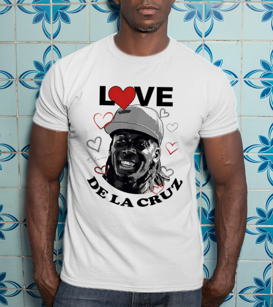 Love Heart Design Elly De La Cruz Cincinnati Reds Baseball T-Shirt