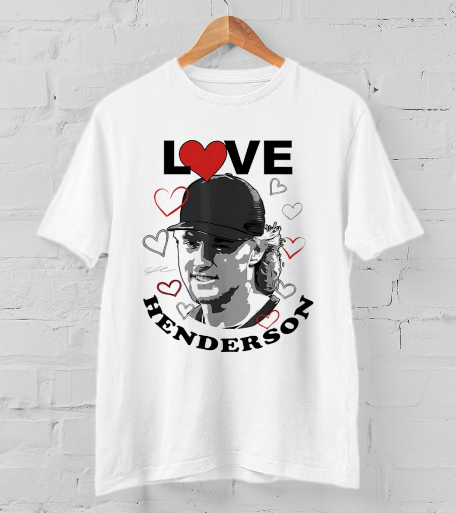 Love Gunnar Henderson Baltimore Orioles Baseball Heart T-Shirt