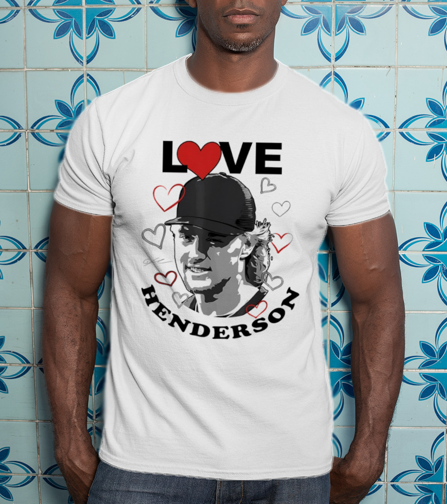 Love Gunnar Henderson Baltimore Orioles Baseball Heart T-Shirt