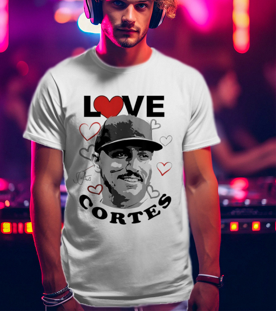 Love Nestor Cortes Yankees Baseball Heart T-Shirt