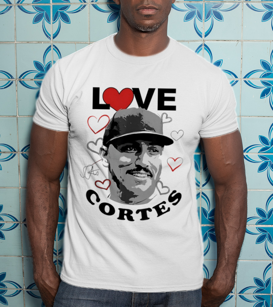 Love Nestor Cortes Yankees Baseball Heart T-Shirt