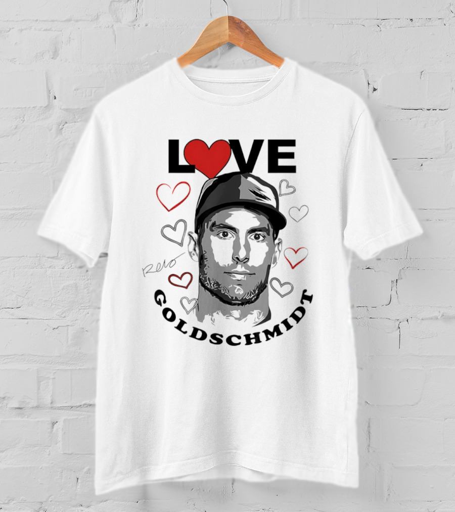 Love Paul Goldschmidt Heart Baseball T-Shirt