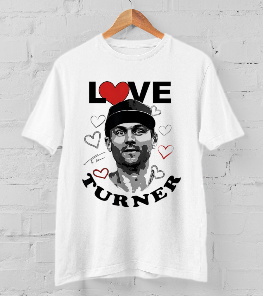 LOVE Trea Turner Philadelphia Phillies Baseball Heart T-Shirt
