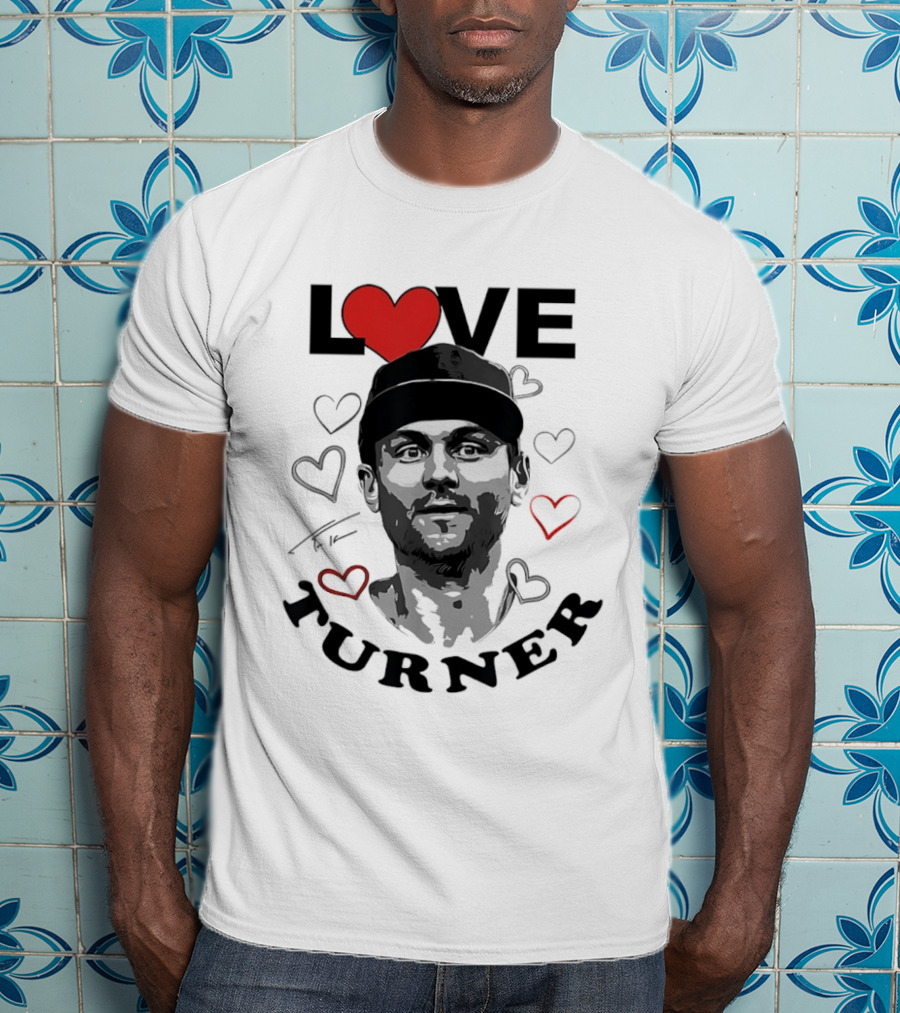 LOVE Trea Turner Philadelphia Phillies Baseball Heart T-Shirt