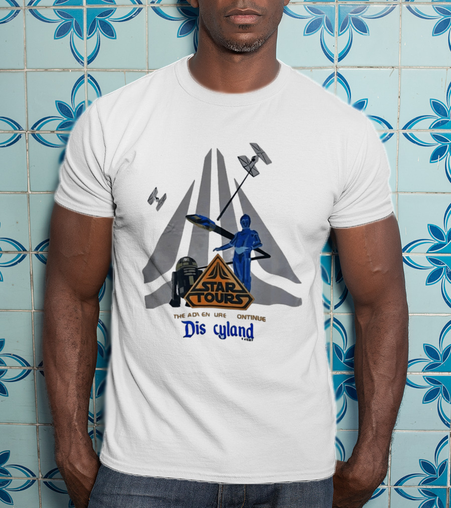 Star Tours The Adventures Continue Disneyland C 3PO R2 D2 T-Shirt