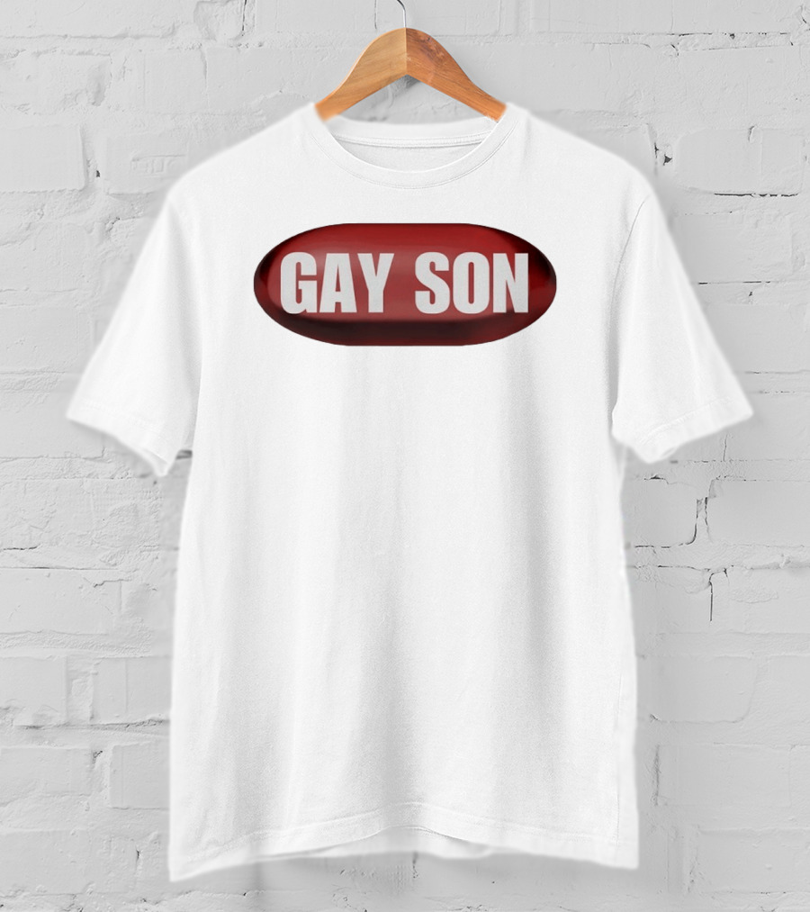 Gay Son Red Pill Oval T-Shirt