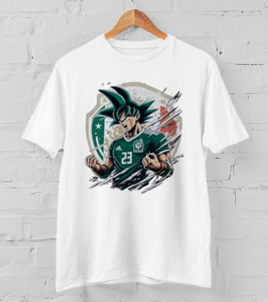 Mexico Football Vegeta Dragon Ball Anime Fusion T-Shirt