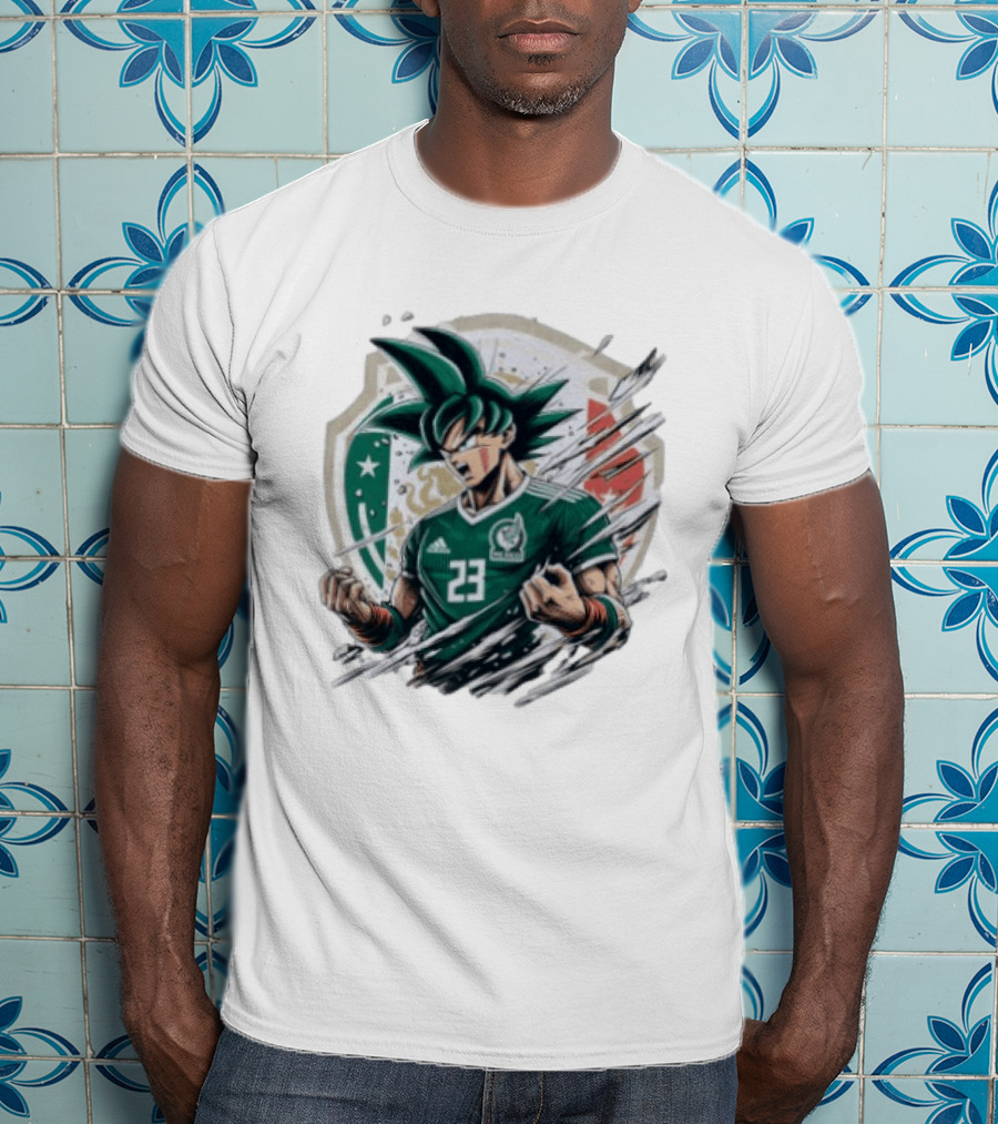 Mexico Football Vegeta Dragon Ball Anime Fusion T-Shirt