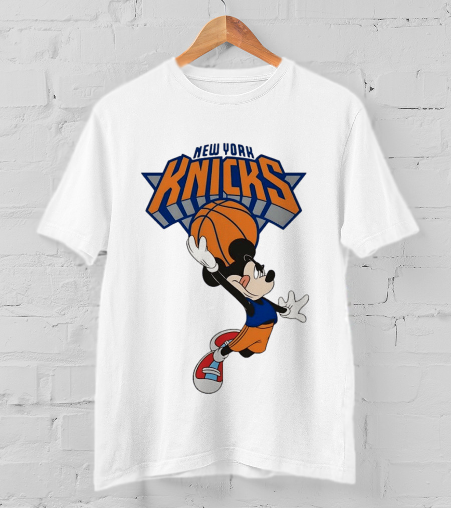 Mickey Mouse NBA New York Knicks Basketball Player Disney T-Shirt