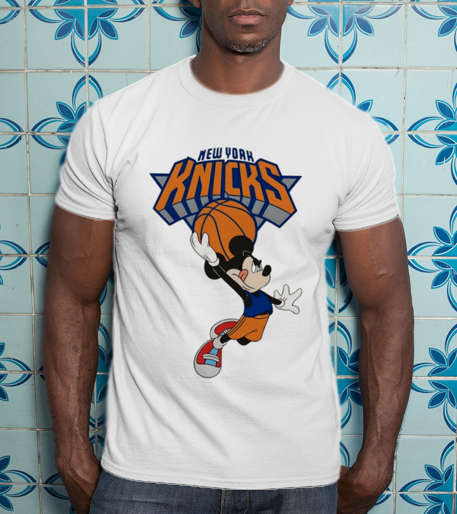 Mickey Mouse NBA New York Knicks Basketball Player Disney T-Shirt