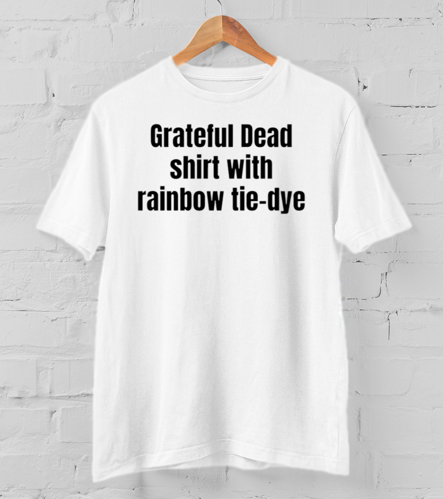 Grateful Dead Rainbow Tie Dye Jerry Garcia T-Shirt