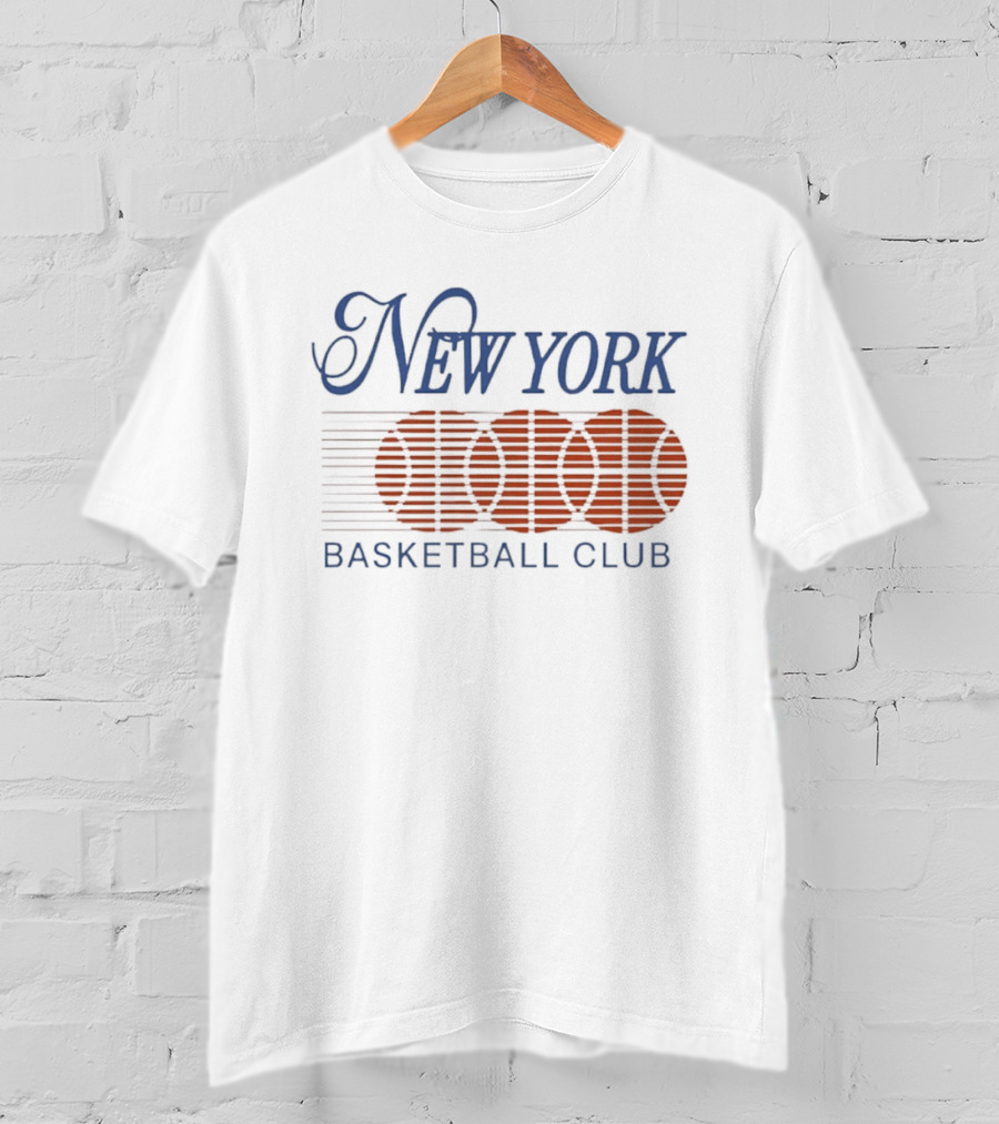 New York Basketball Club Vintage Retro Hoops T-Shirt