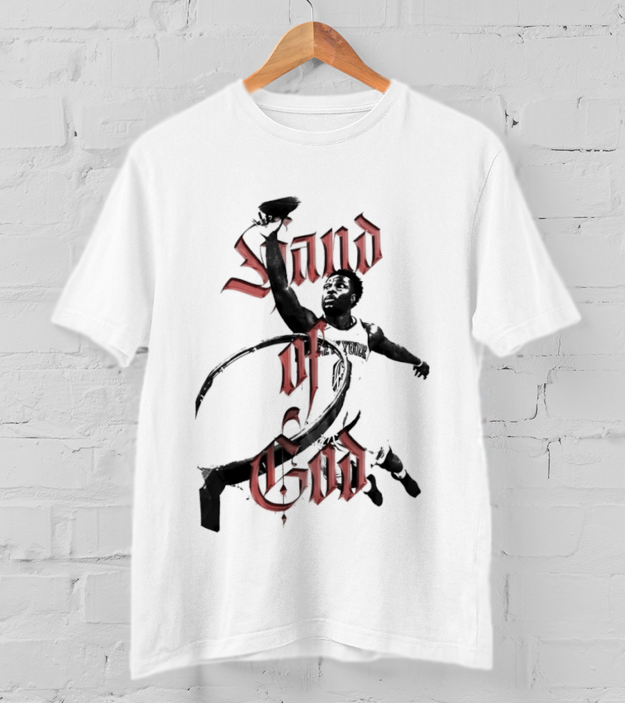 Hand Of God OG Anunoby New York Knicks Basketball NBA T-Shirt