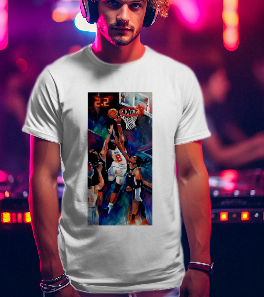 OG Anunoby Tip In 2.2 New York Knicks NBA Basketball Player Action T-Shirt