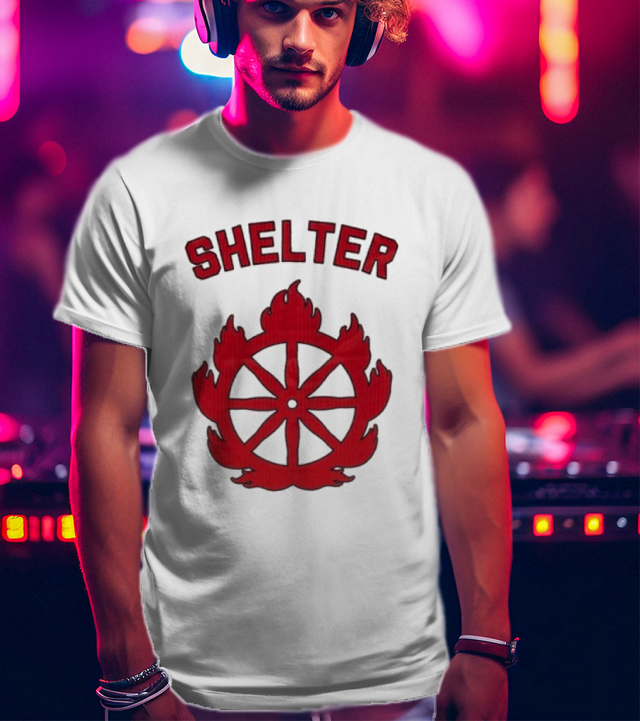 Shelter Mantra 95 Flaming Wheel T-Shirt