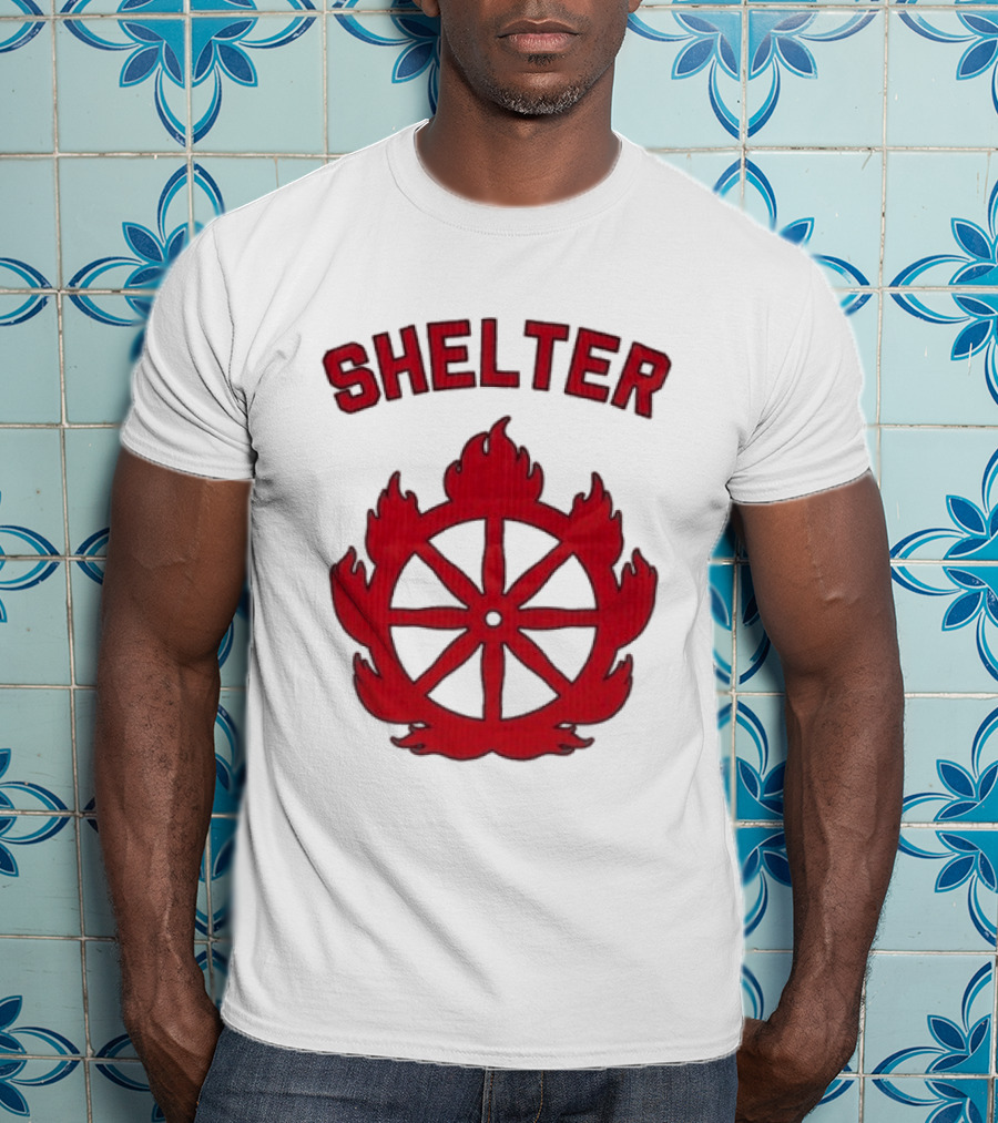 Shelter Mantra 95 Flaming Wheel T-Shirt