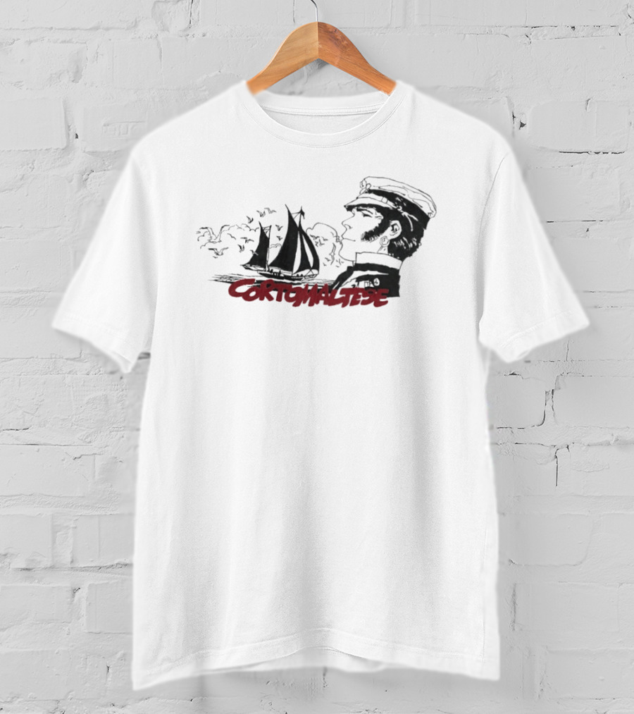 Corto Maltese Nautical Adventure Sailboat Captain T-Shirt