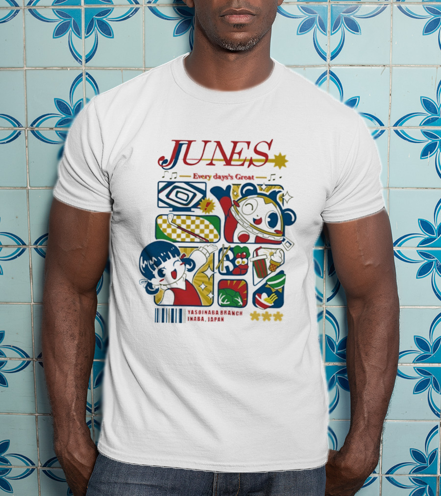 Junes Every Day's Great Nanako Dojima Teddie Persona 4 Inaba Japan Yasoinaba T-Shirt
