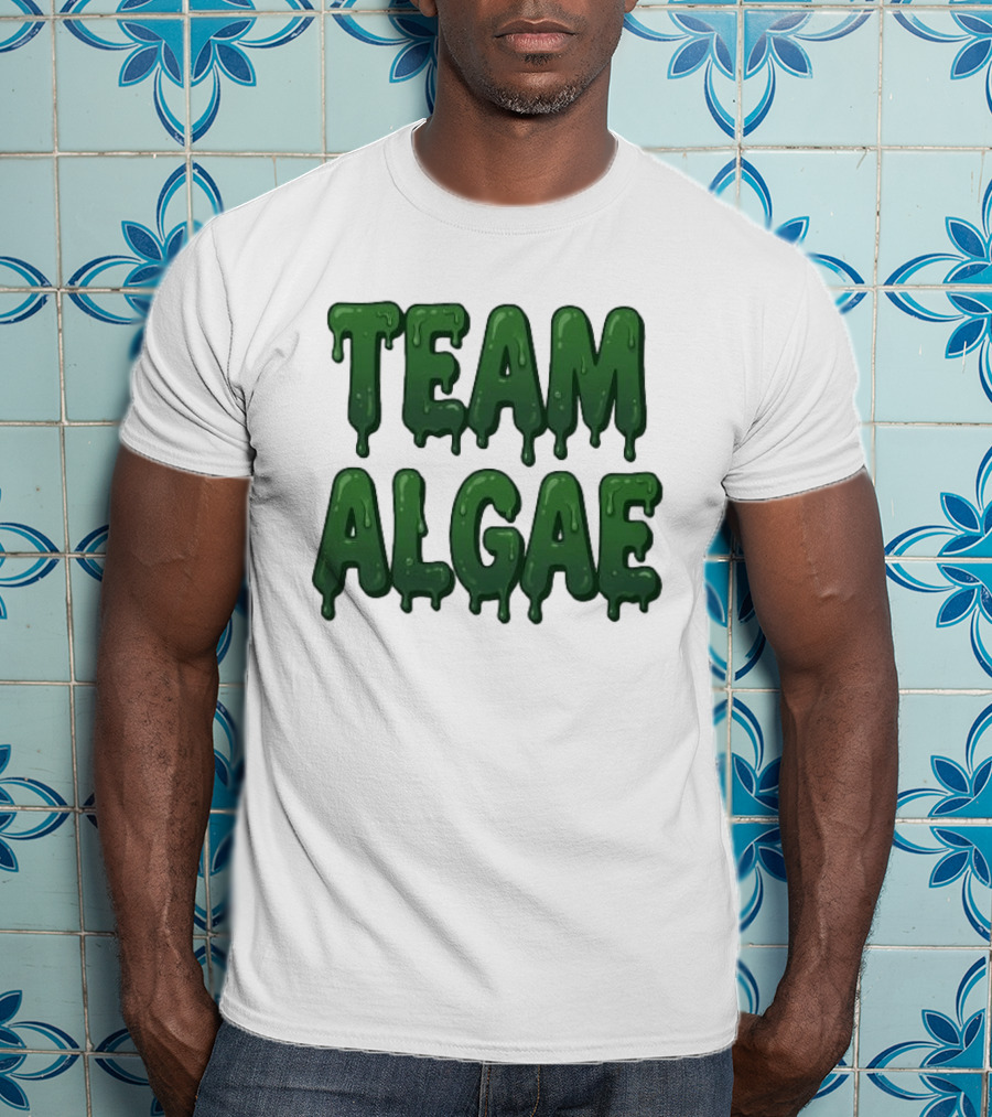 Team Algae Slimy Green Drip Humor T-Shirt