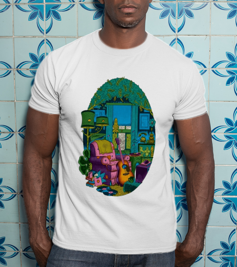 Trey Anastasio June 20 2026 Kleinhans Music Hall Buffalo NY Concert Acoustic Guitar Retro Living Room Aesthetic T-Shirt