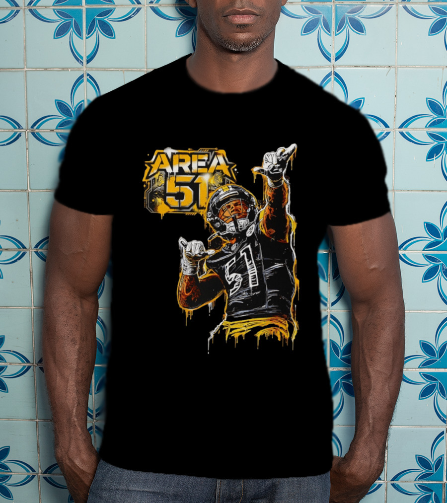 Area 51 Nick Herbig Pittsburgh Steelers Player Football 51 T-Shirt