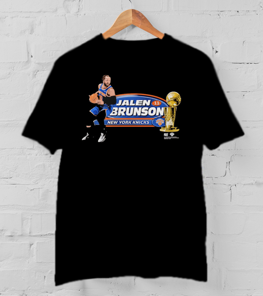 Jalen Brunson Burner 11 New York Knicks NBA Trophy T-Shirt