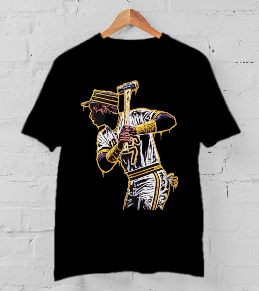 Roberto Clemente Pittsburgh Pirates Number 21 Baseball T-Shirt