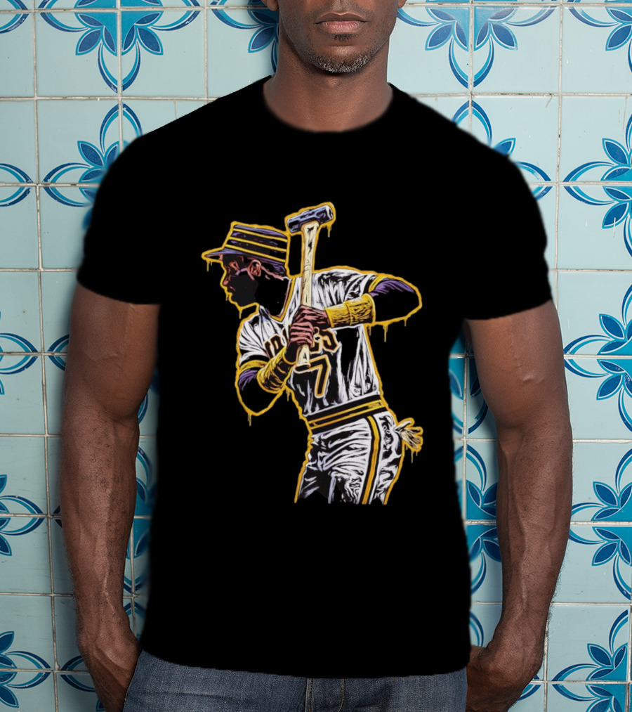 Roberto Clemente Pittsburgh Pirates Number 21 Baseball T-Shirt
