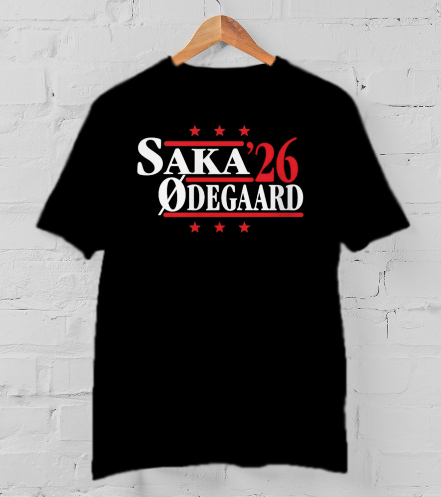 Saka '26 Ødegaard Arsenal Premier League Stars T-Shirt