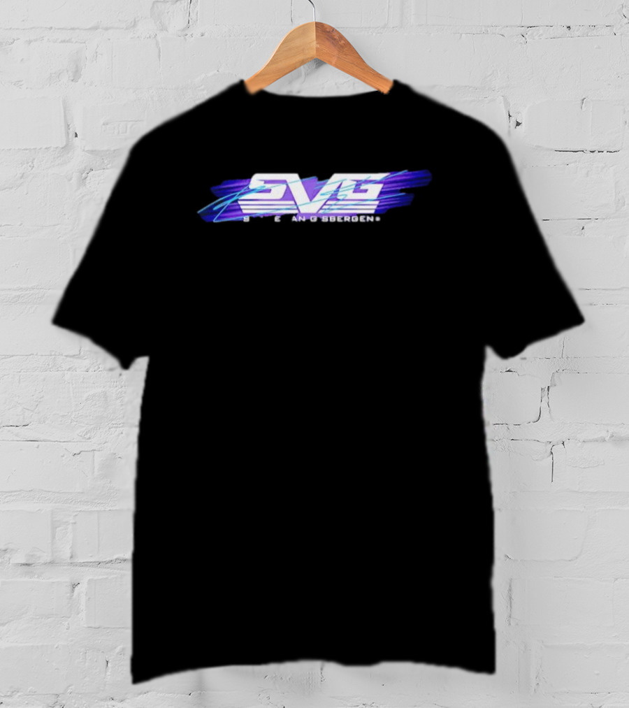 Shane Van Gisbergen SVG Stripe Racing Style Purple And Blue T-Shirt
