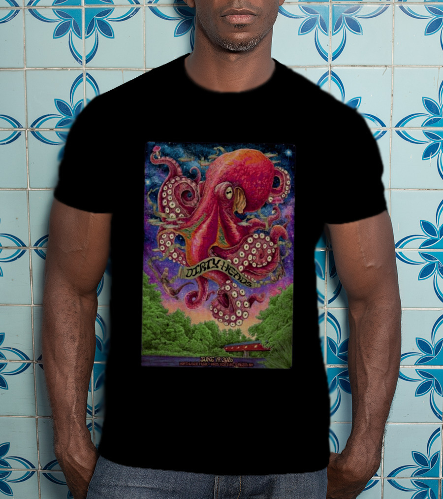 Dirty Heads Northlands Music June 19 2026 Swanzey NH Octopus T-Shirt