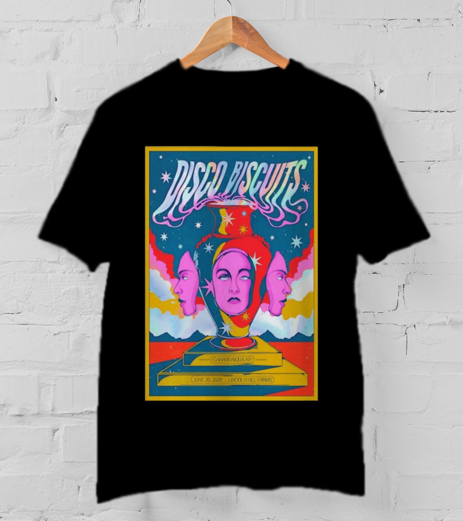 Disco Biscuits Canandaigua NY June 20 2026 Lincoln Hill Farms T-Shirt