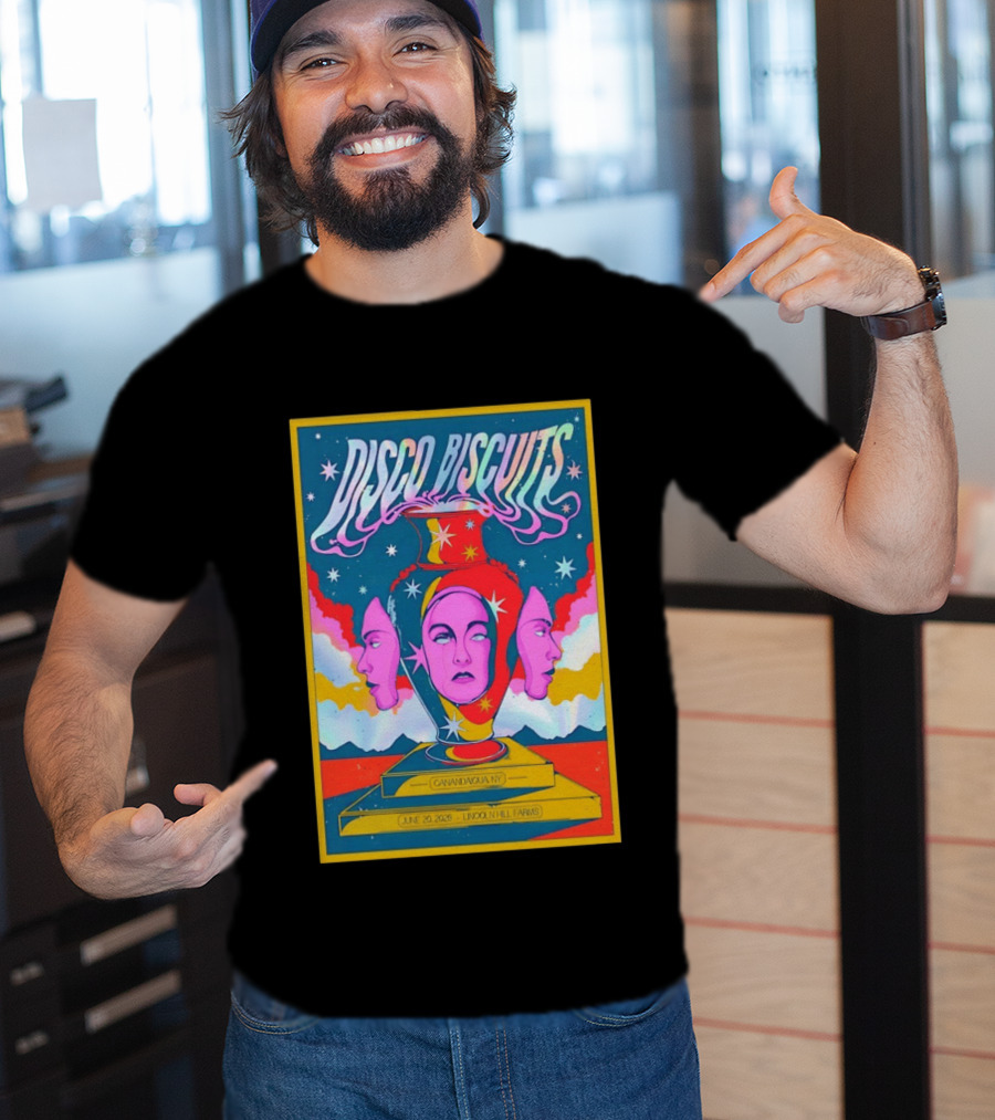 Disco Biscuits Canandaigua NY June 20 2026 Lincoln Hill Farms T-Shirt