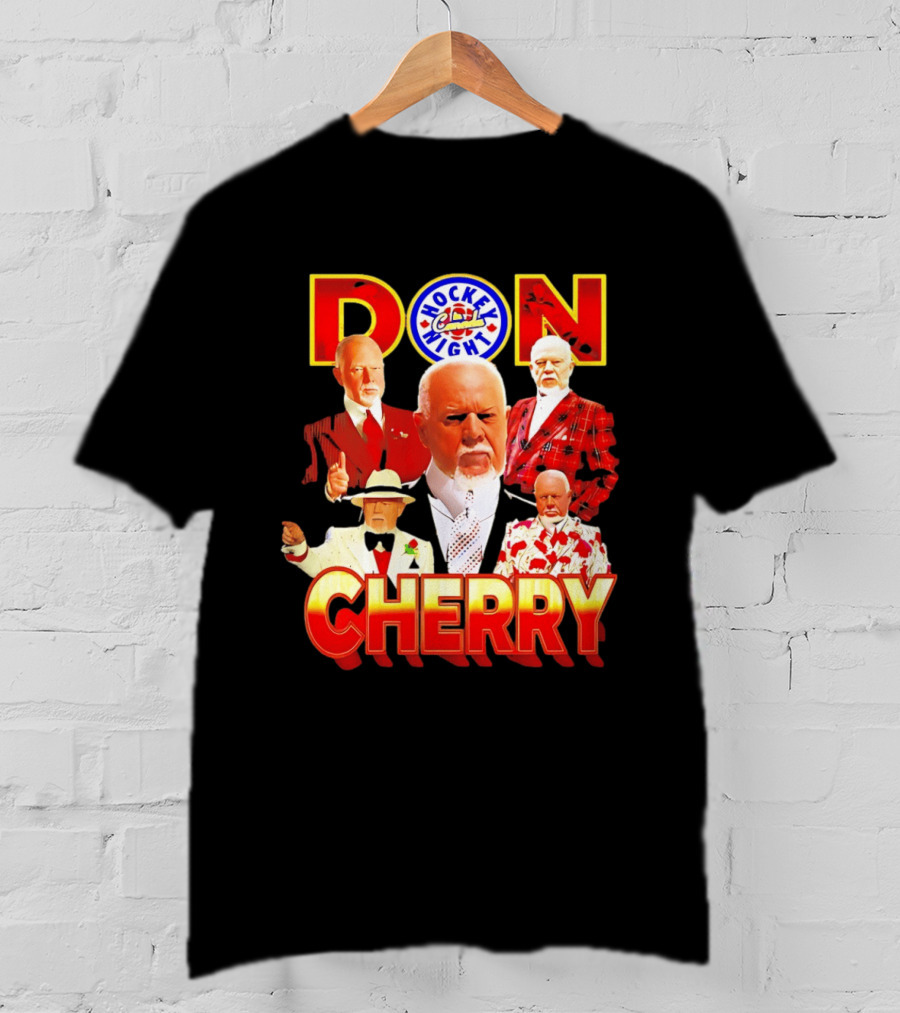 Don Cherry Iconic Suits Hockey Night In Canada Style Collection T-Shirt