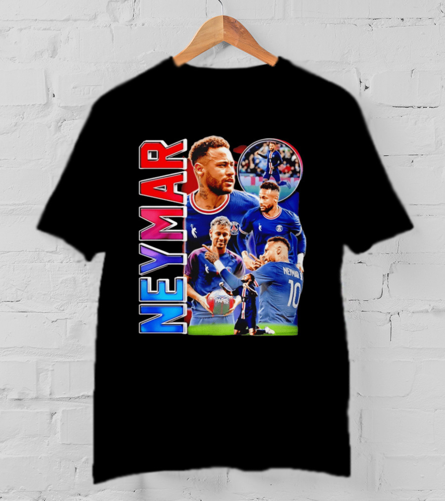 Neymar Paris Saint Germain Football Icon PSG Number 10 T-Shirt