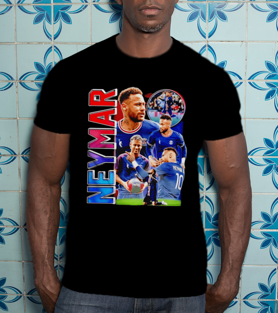 Neymar Paris Saint Germain Football Icon PSG Number 10 T-Shirt