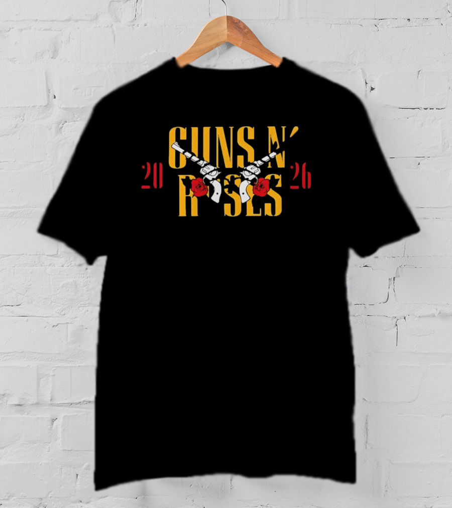 Guns N Roses 2026 Tour Iron On Heat Transfer T-Shirt