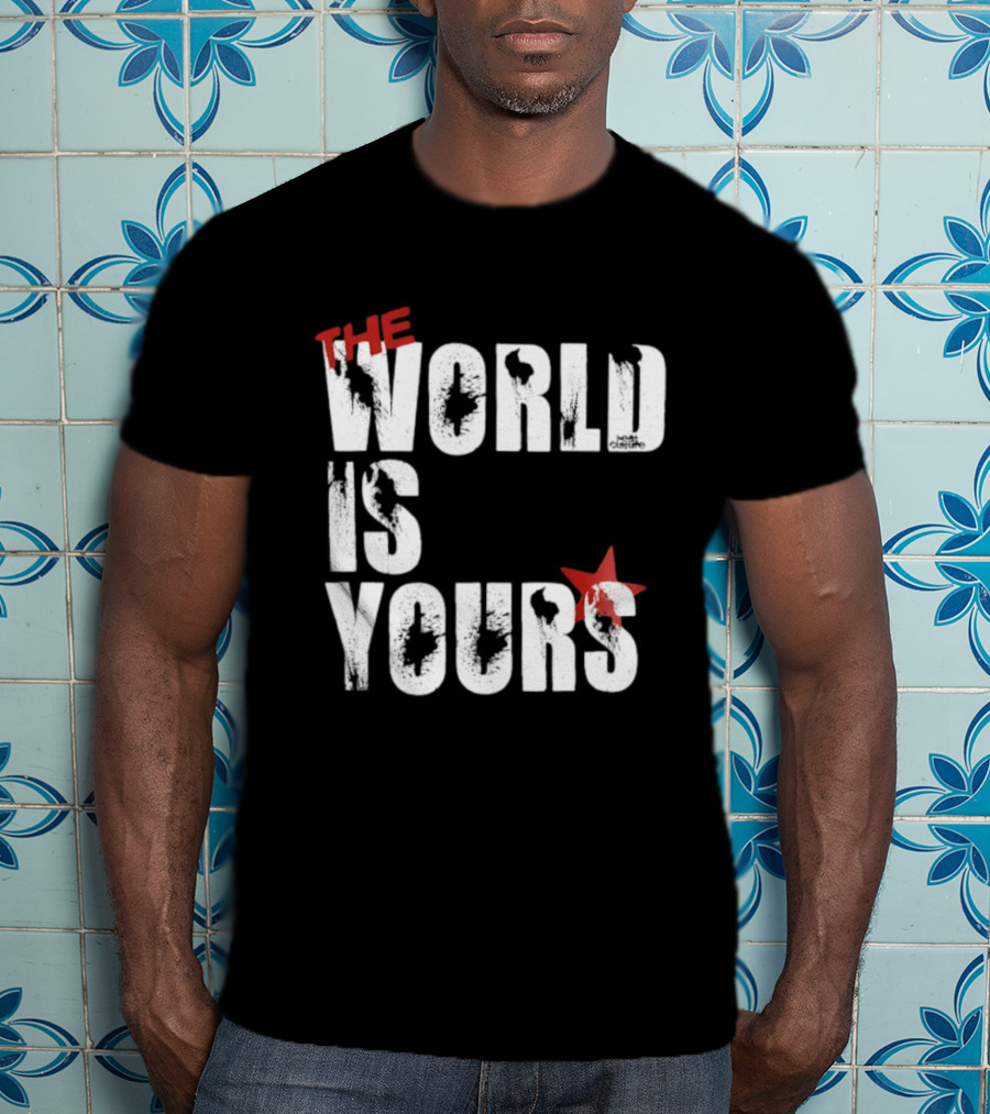The World Is Yours Red Star Bullethole T-Shirt