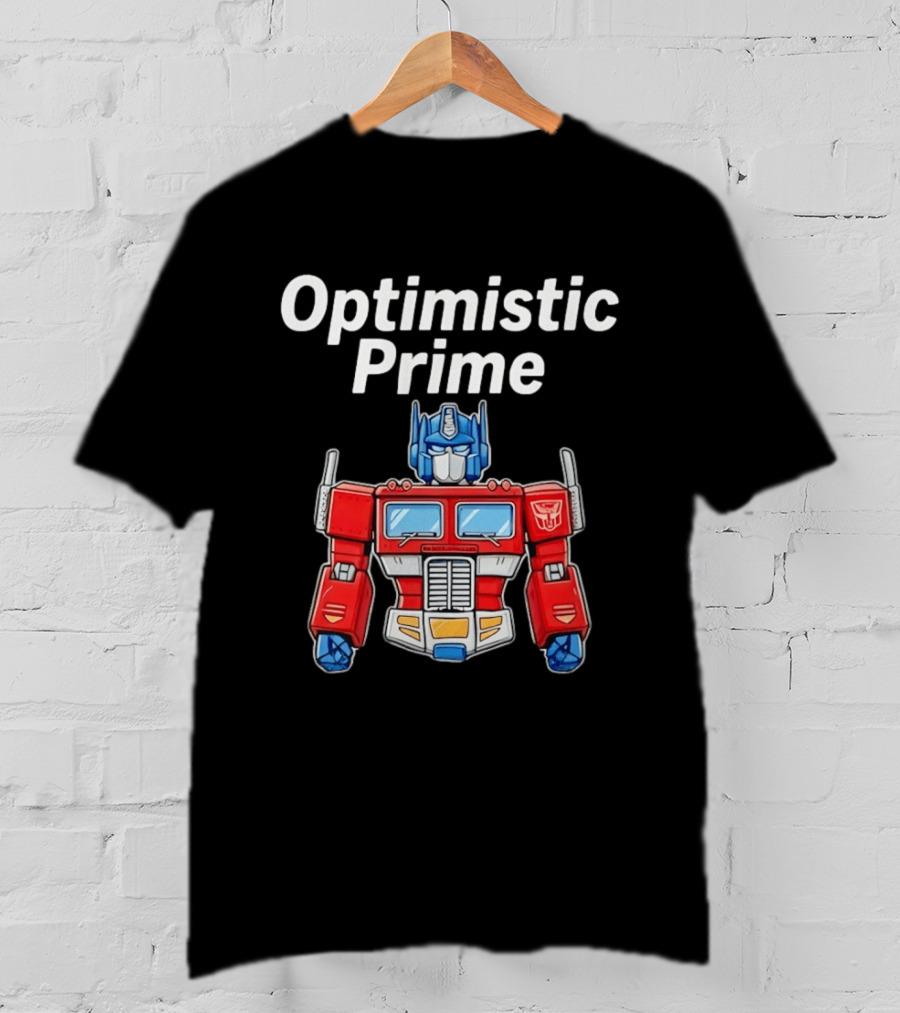 Optimistic Prime Transformers Iconic Robot T-Shirt