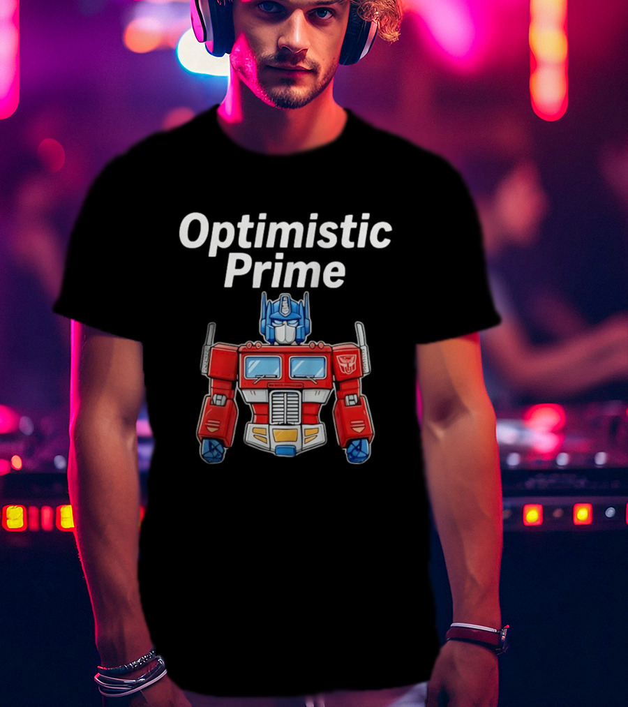 Optimistic Prime Transformers Iconic Robot T-Shirt